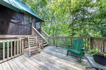 Your cabin's enclosed porch.